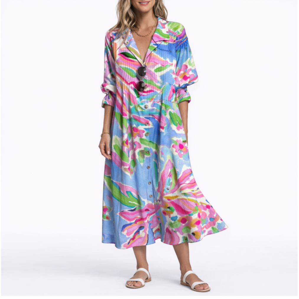 Flattering Floral Maxi Dress – Stylish Fit & Effortless Comfort – Flattering Fit for Women