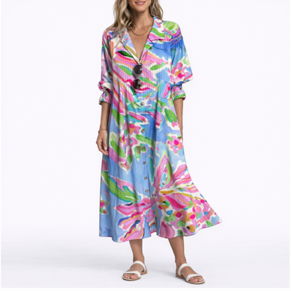 Flattering Floral Maxi Dress – Stylish Fit & Effortless Comfort – Flattering Fit for Women