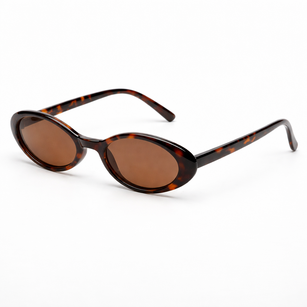Women’s Tortoise Oval Sunglasses – Vintage Luxe Fit – Women's Designer-Inspired Eyewear