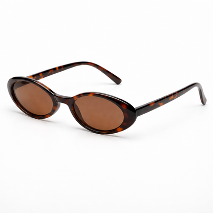 Women’s Tortoise Oval Sunglasses – Vintage Luxe Fit – Women's Designer-Inspired Eyewear