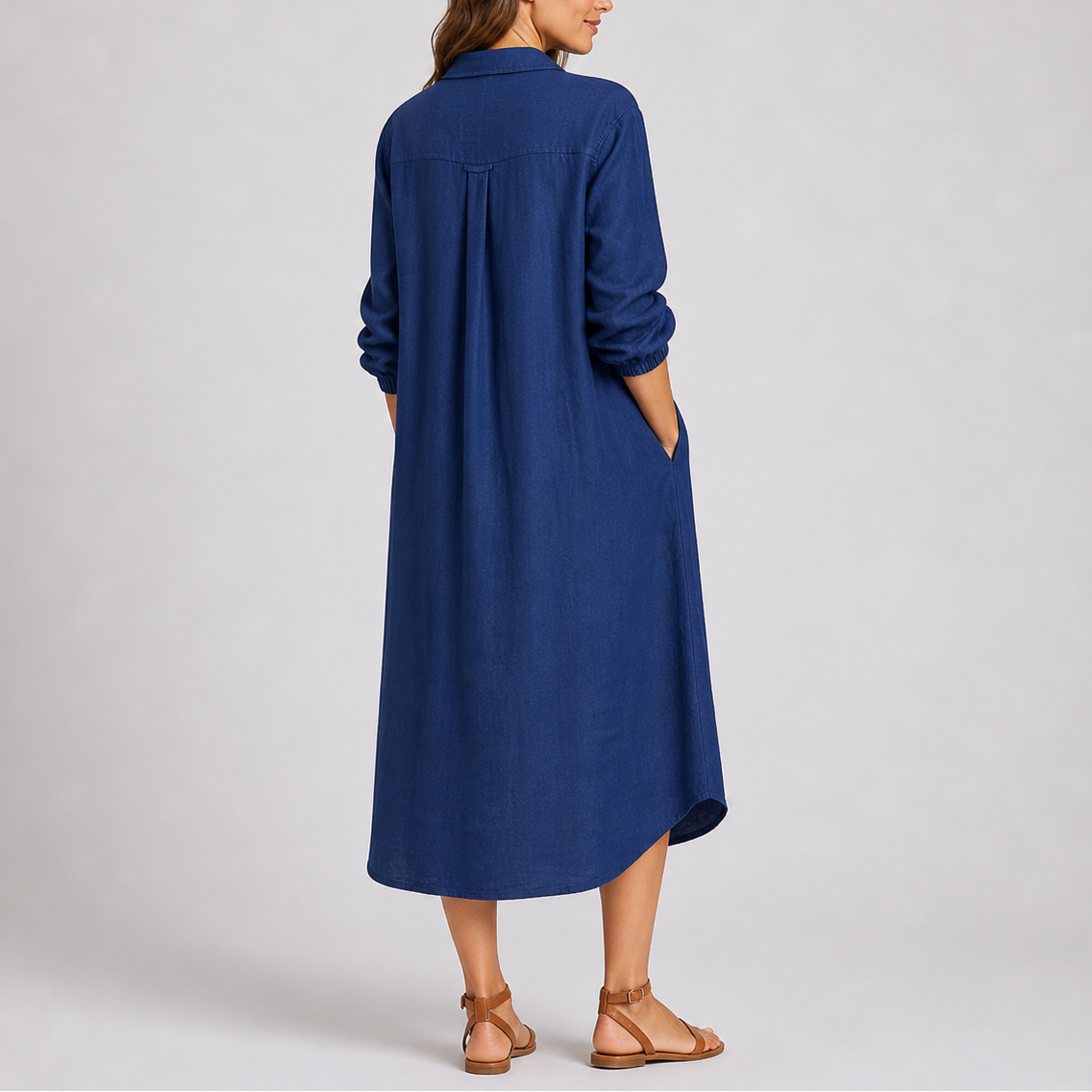 Women’s Summer Shirt Dress with Button Front and Relaxed Fit – Elegant Occasion Wear UK