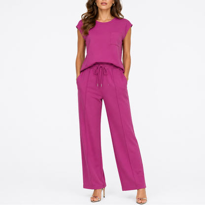 Women’s Relaxed Fit Two Piece Set – Everyday Summer Outfit – Matching Two-Piece Set UK