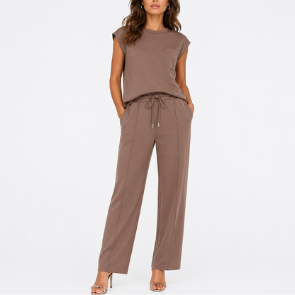 Women’s Relaxed Fit Two Piece Set – Everyday Summer Outfit – Matching Two-Piece Set UK