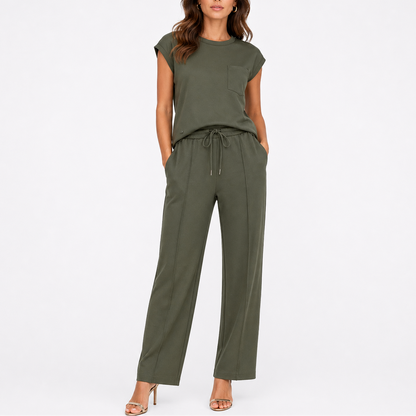 Women’s Relaxed Fit Two Piece Set – Everyday Summer Outfit – Matching Two-Piece Set UK