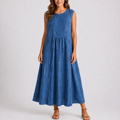 Women’s Floral Relaxed Fit Summer Midi Dress – Elegant Occasion Wear UK