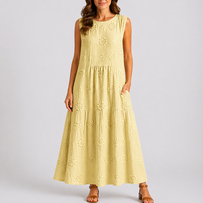 Women’s Floral Relaxed Fit Summer Midi Dress – Elegant Occasion Wear UK
