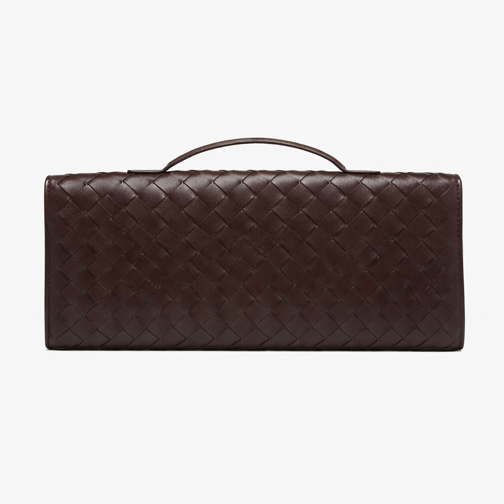 Luxury Woven Clutch Bag – Stylish Evening Shoulder Style – Everyday Accessory UK