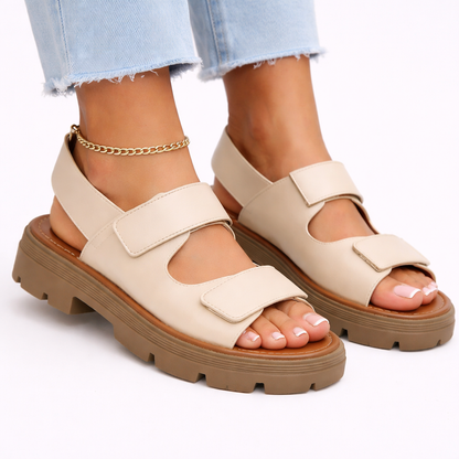 Women’s Chunky Platform Sandals – Adjustable Fit, Everyday Comfort – Supportive Warm Weather Shoe