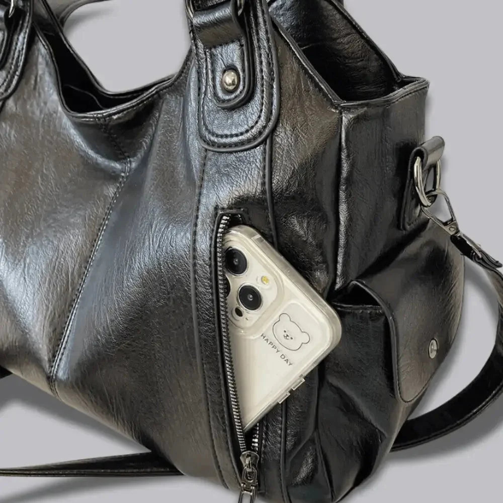 Timeless Everyday Tote – Stylish Spacious Shoulder Bag in Soft Vegan Leather – Everyday Accessory UK