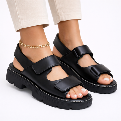 Women’s Chunky Platform Sandals – Adjustable Fit, Everyday Comfort – Supportive Warm Weather Shoe