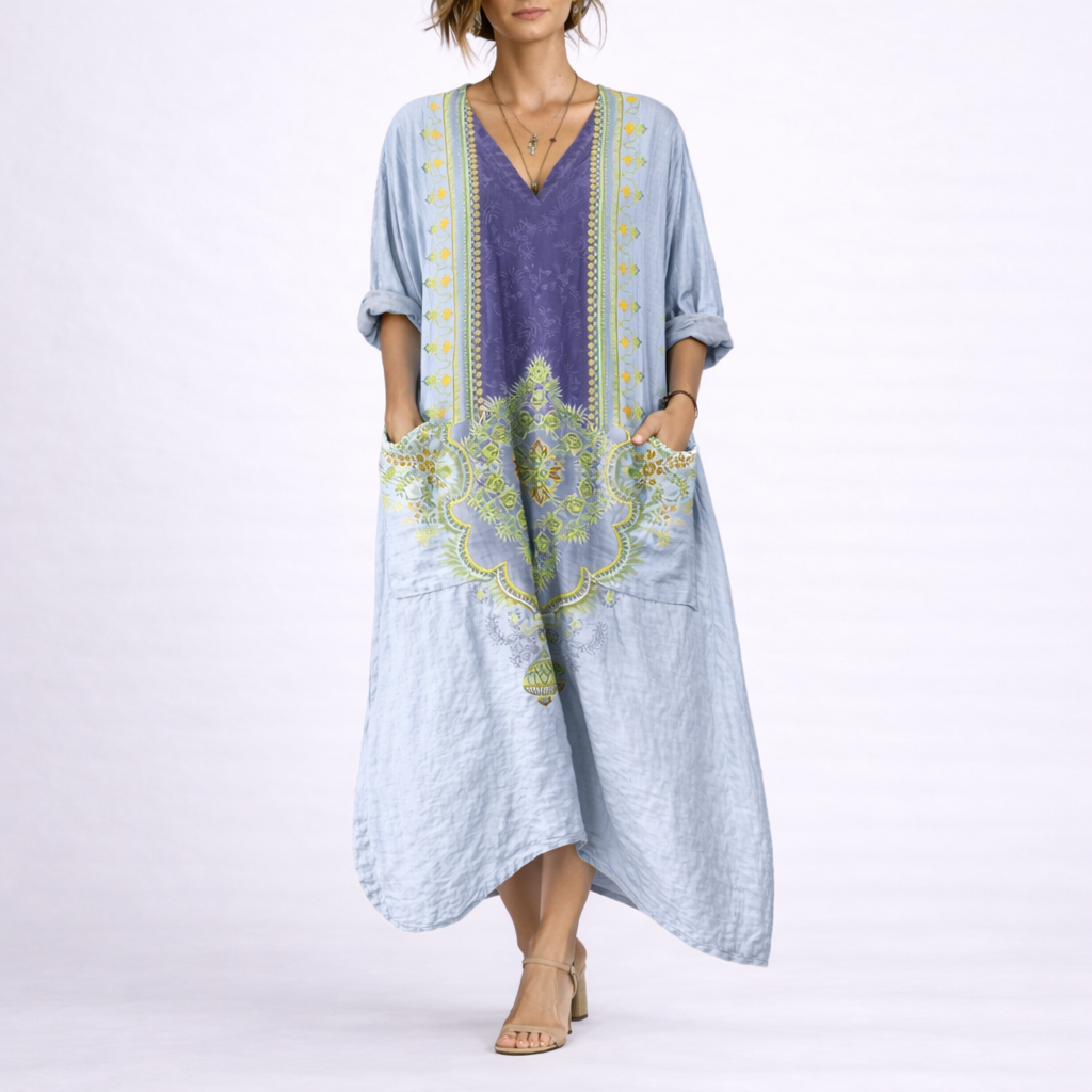Women's Bohemian Kaftan Dress – Effortless Comfort