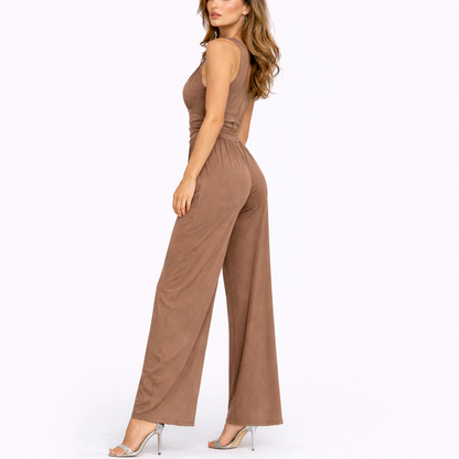 Women's Chic Sleeveless Wide-Leg Jumpsuit – Upgrade Wardrobe