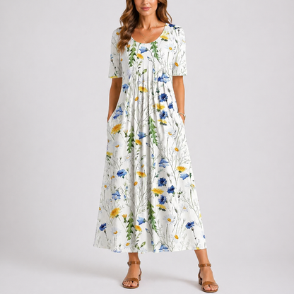 Women’s Everyday Floral Midi Dress – Elegant Occasion Wear UK