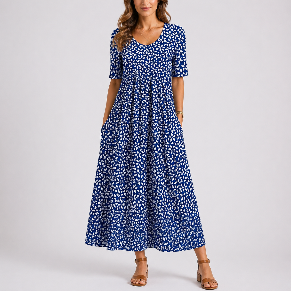 Women’s Everyday Floral Midi Dress – Elegant Occasion Wear UK