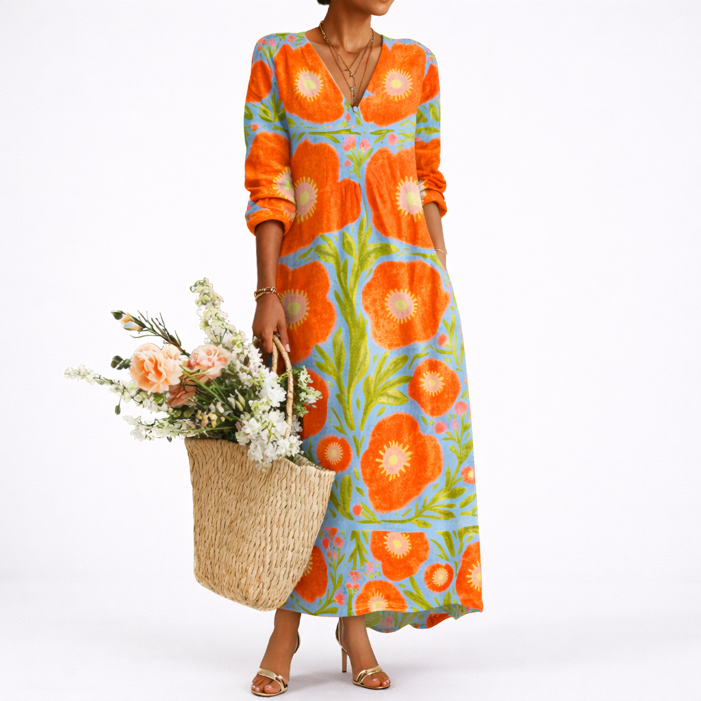 Enchanted Floral Dress – Stylish Maxi Style – Elegant Occasion Wear UK
