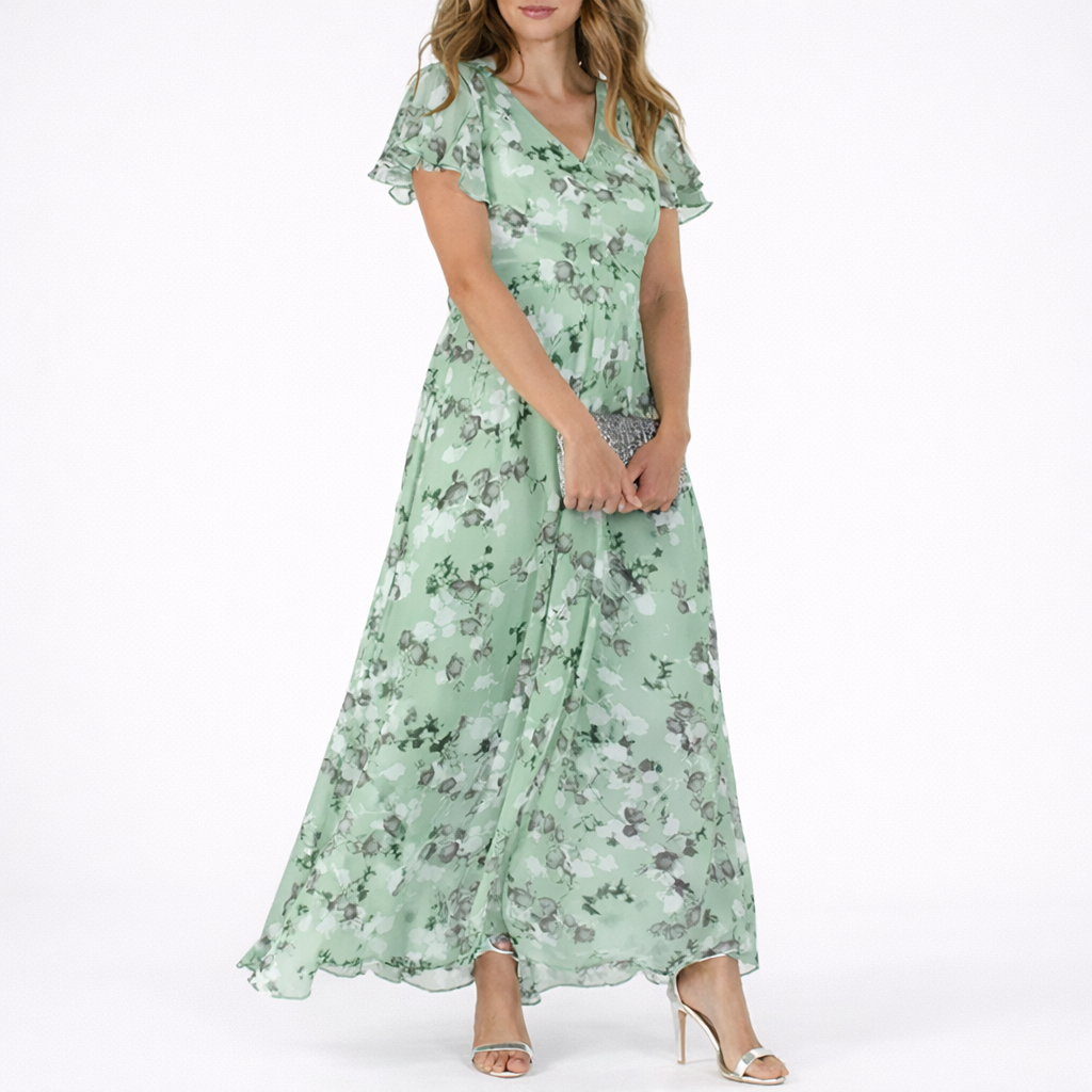 Women’s Floral Maxi Dress – Stylish Flowy Style – Elegant Occasion Wear UK