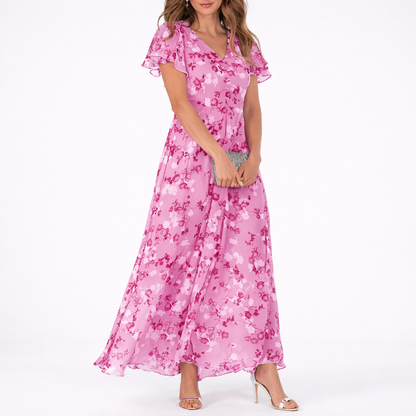 Women’s Floral Maxi Dress – Stylish Flowy Style – Elegant Occasion Wear UK