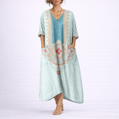 Women's Bohemian Kaftan Dress – Effortless Comfort