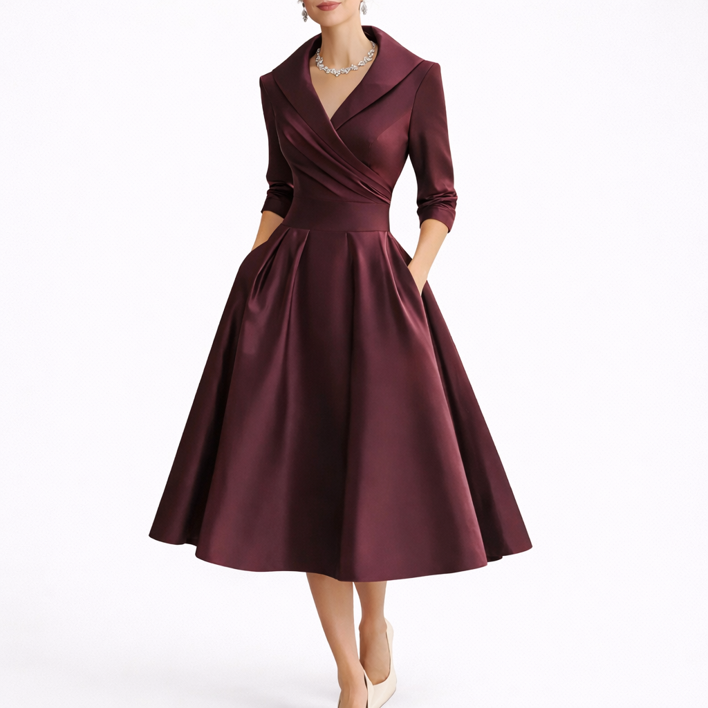Women's Chic Midi Dress – Effortless Elegance