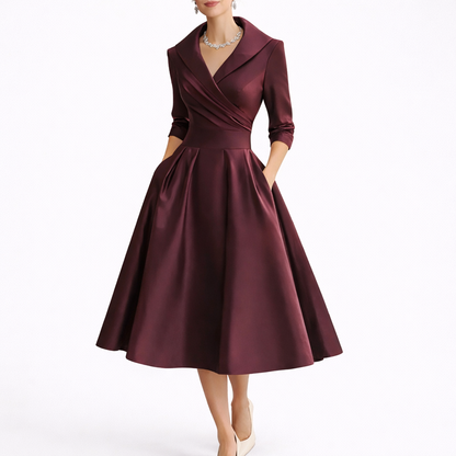 Women's Chic Midi Dress – Effortless Elegance