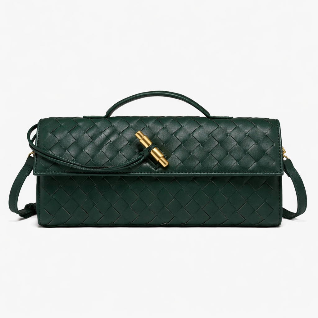 Luxury Woven Clutch Bag – Stylish Evening Shoulder Style – Everyday Accessory UK