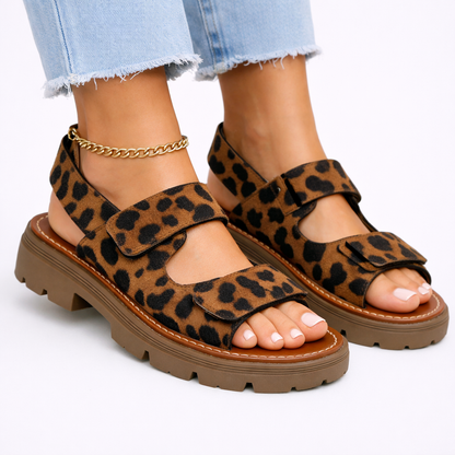 Women’s Chunky Platform Sandals – Adjustable Fit, Everyday Comfort – Supportive Warm Weather Shoe