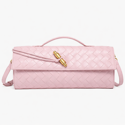 Luxury Woven Clutch Bag – Stylish Evening Shoulder Style – Everyday Accessory UK