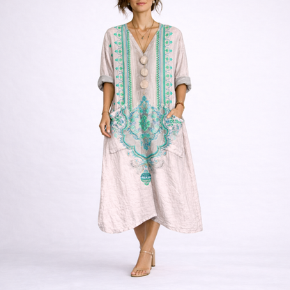 Women's Bohemian Kaftan Dress – Effortless Comfort
