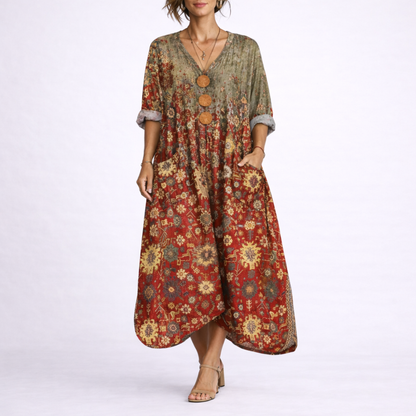Women's Bohemian Kaftan Dress – Effortless Comfort