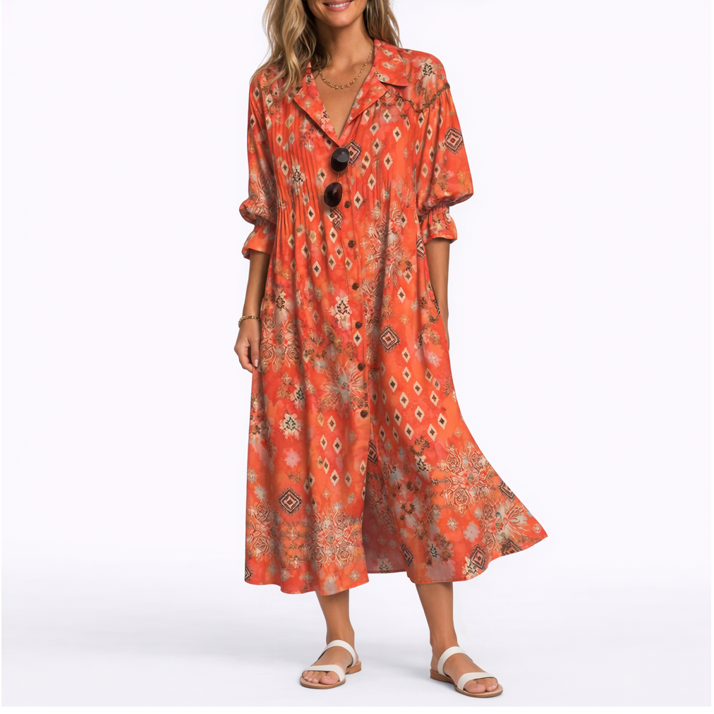 Flattering Floral Maxi Dress – Stylish Fit & Effortless Comfort – Flattering Fit for Women
