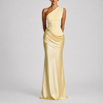 Women's Elegant One Shoulder Maxi Dress