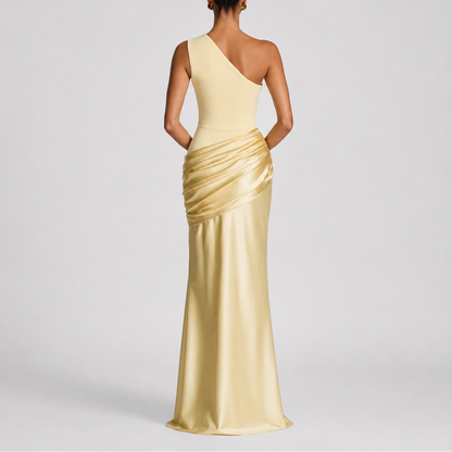 Women's Elegant One Shoulder Maxi Dress