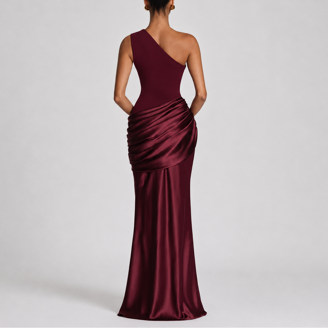 Women's Elegant One Shoulder Maxi Dress