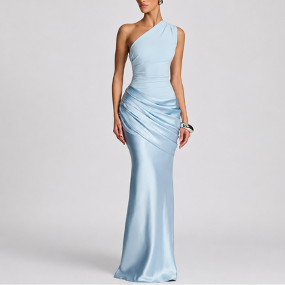 Women's Elegant One Shoulder Maxi Dress