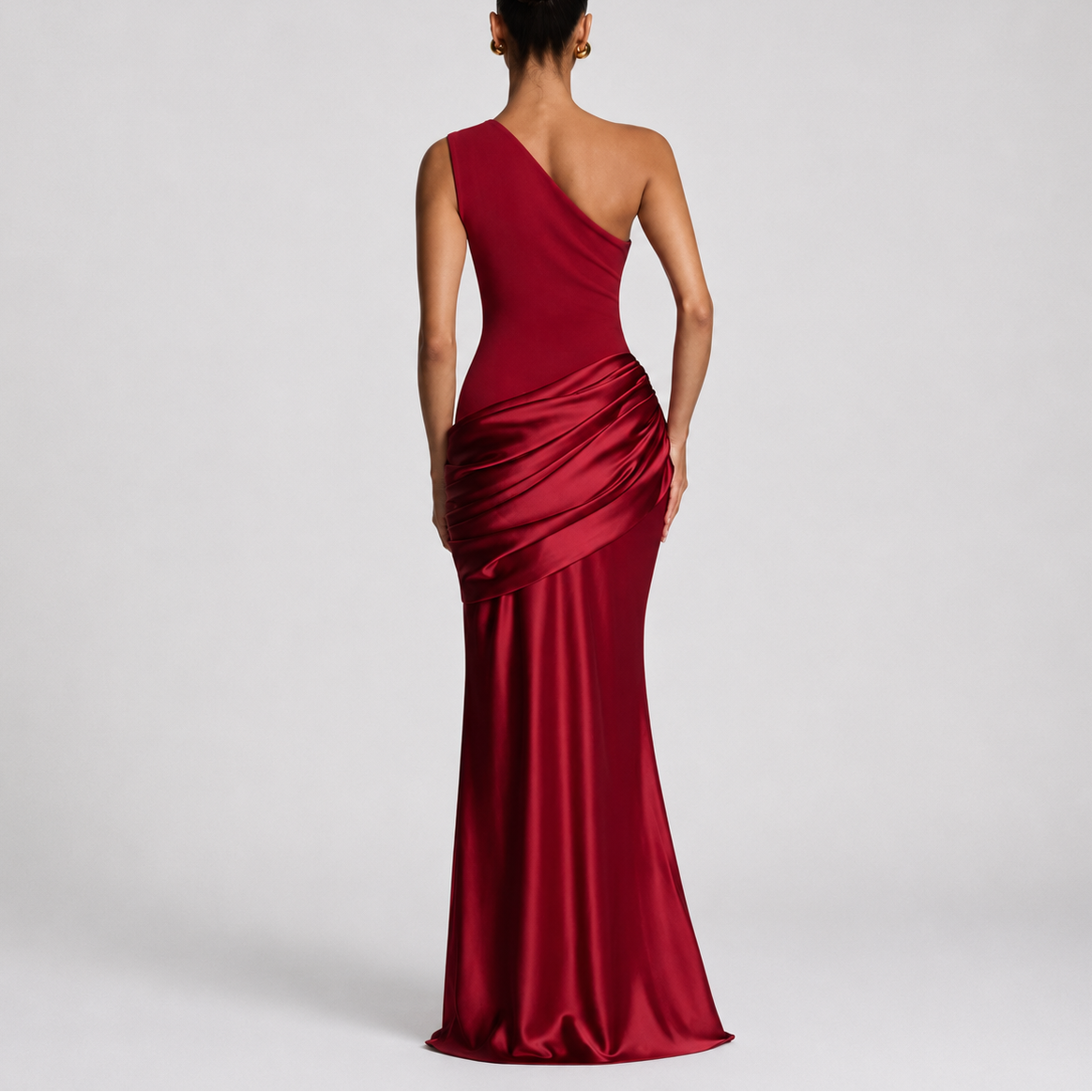 Women's Elegant One Shoulder Maxi Dress