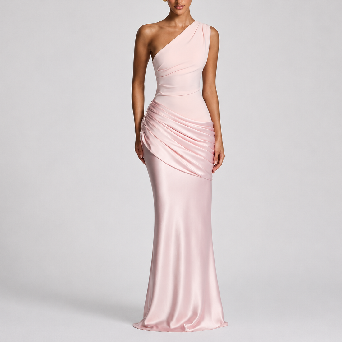 Women's Elegant One Shoulder Maxi Dress