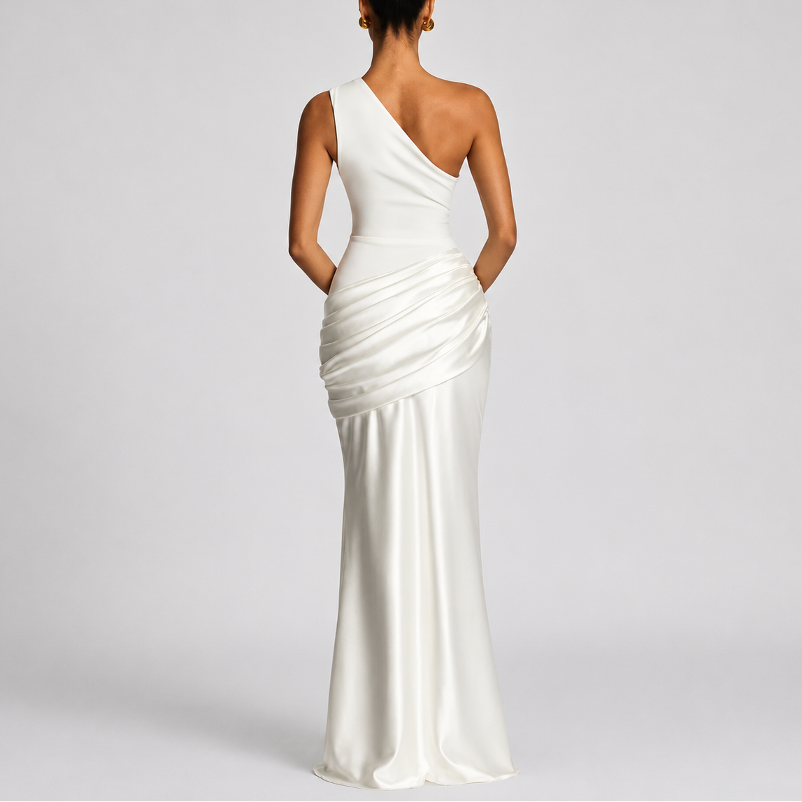 Women's Elegant One Shoulder Maxi Dress