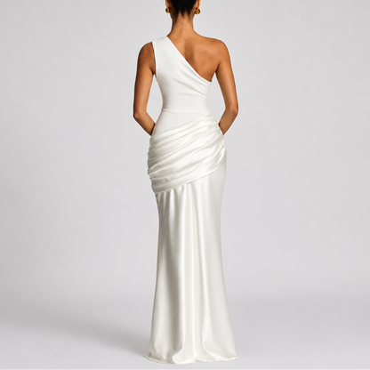Women's Elegant One Shoulder Maxi Dress