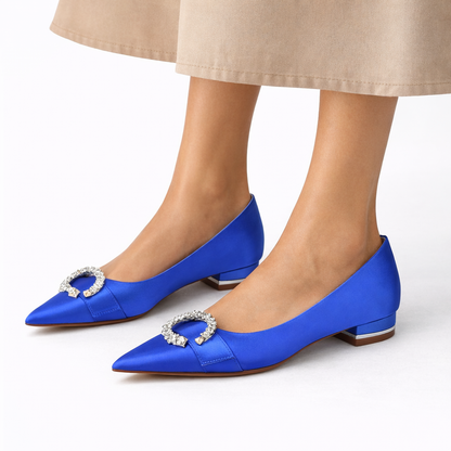 Women's Satin Bridal Flats – Timeless Elegance