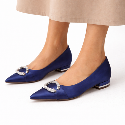 Women's Satin Bridal Flats – Timeless Elegance
