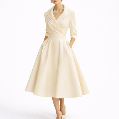 Women's Chic Midi Dress – Effortless Elegance