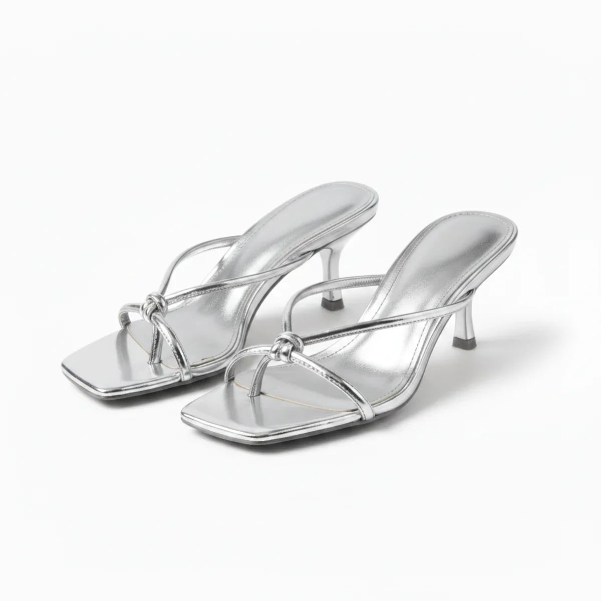 Women’s Orthopedic Heeled Sandals – Stylish Knot Strap Fit – Supportive Warm Weather Shoe